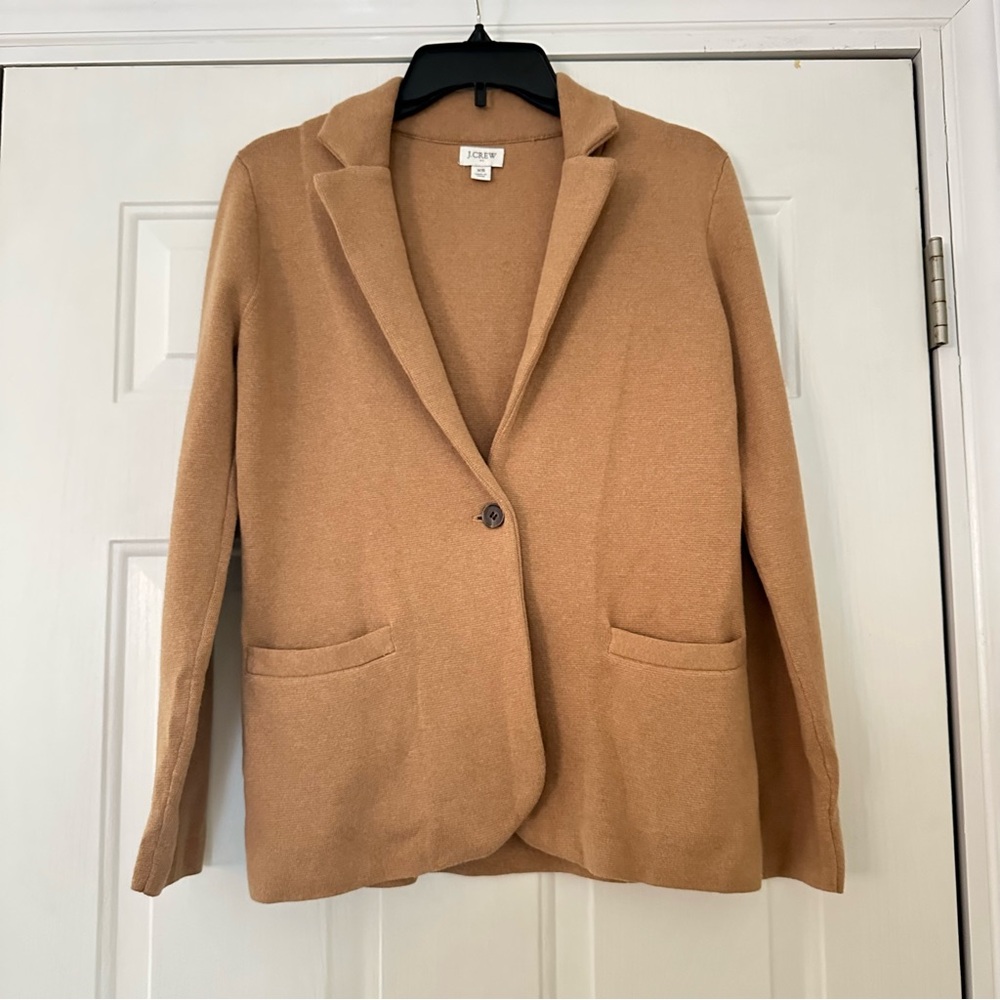 J Crew Schoolboy Sweater Blazer Heather Acorn XS - Picture 2 of 11